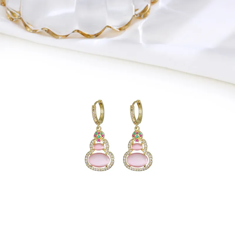 HOLLY RYAN Glass Cat Eye Earrings Women's-1