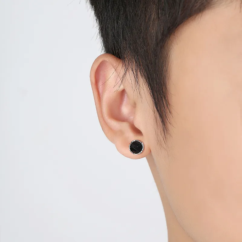 HOLLY RYAN Chalcedony Ins Normcore Style Unisex Stud Earrings Unisex-1