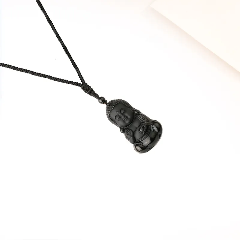 HOLLY RYAN Obsidian Necklaces Unisex-5