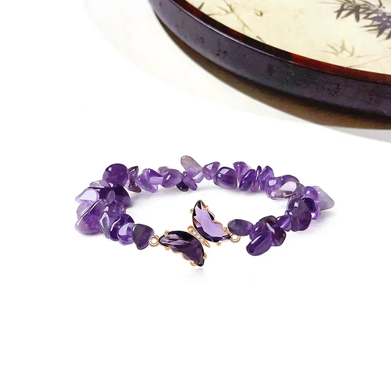 HOLLY RYAN Crystal New Chinese Style Auspicious Butterfly Beaded Bracelet Women's-3