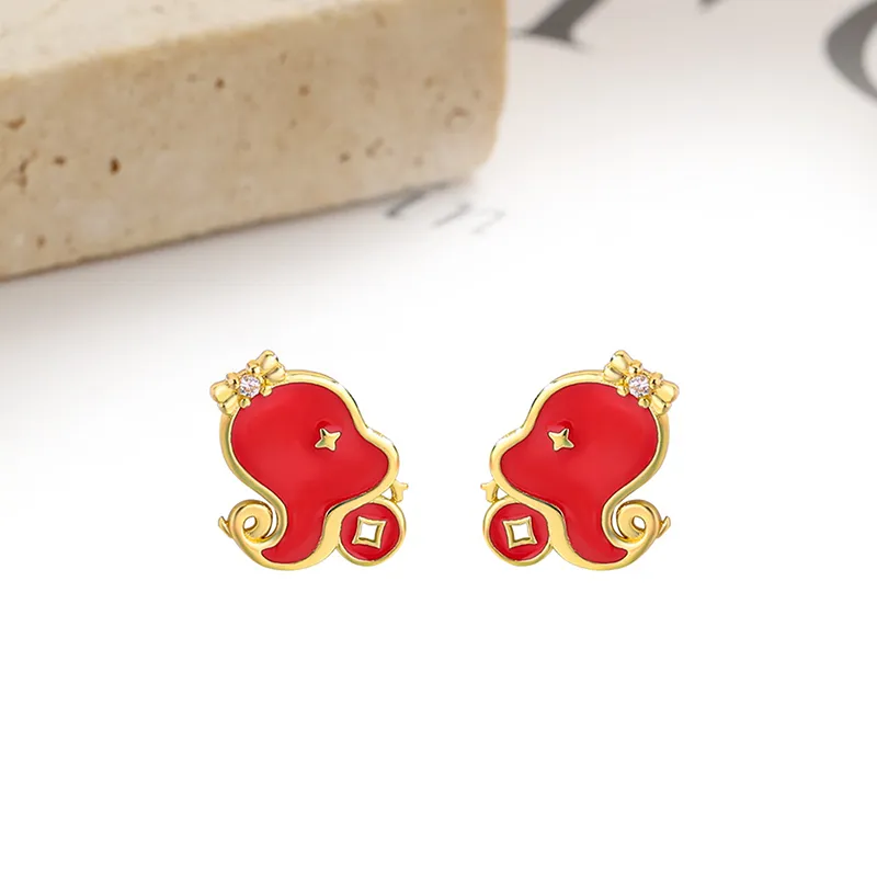 HOLLY RYAN Alloy Stud Earrings Unisex-3