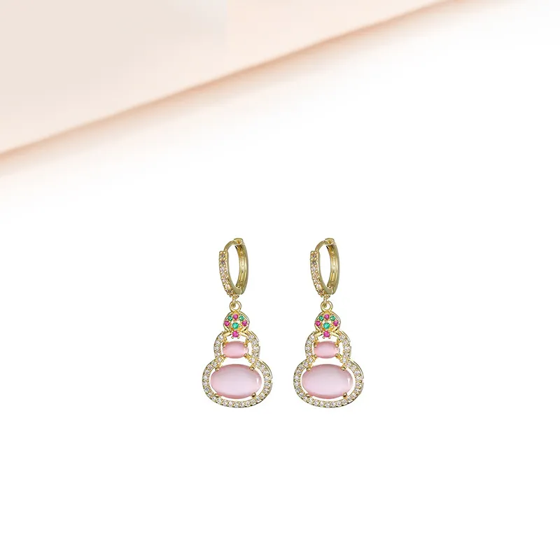 HOLLY RYAN Glass Cat Eye Earrings Women's-2