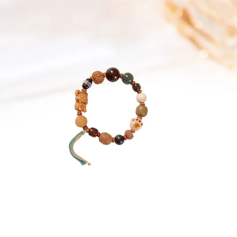 HOLLY RYAN Purple Gold Rat Bodhi Seed Bracelets Unisex-2