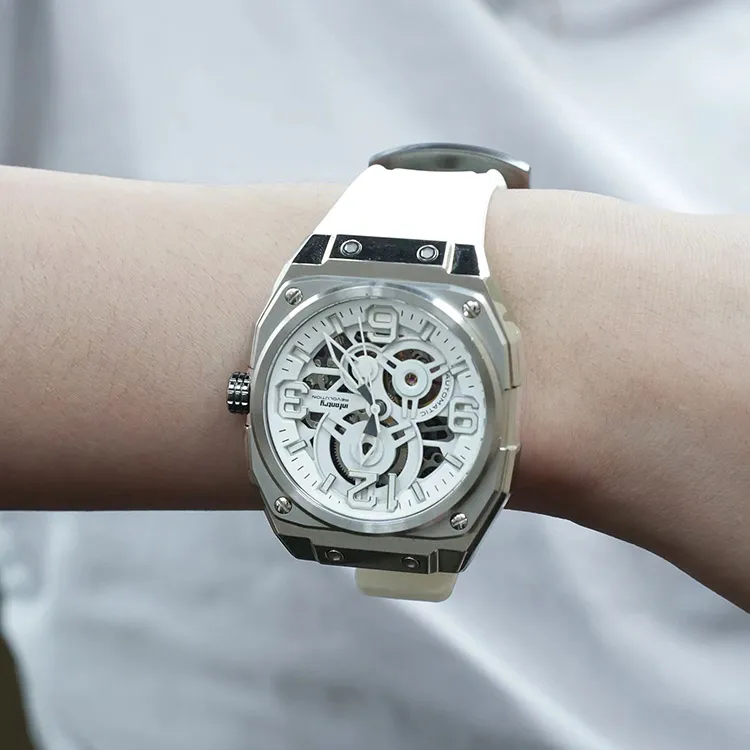 INFANTRY Pioneer Collection Mechanical Movement Watch Unisex Cut Out Dial-5