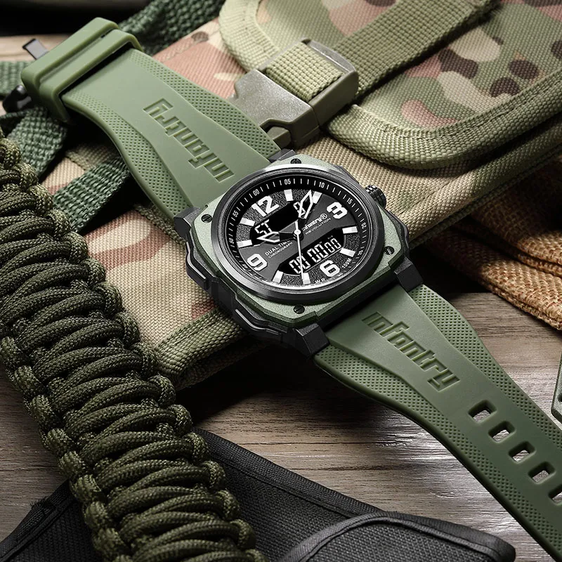 INFANTRY All Compatibility Watch Band Silicone Material-5