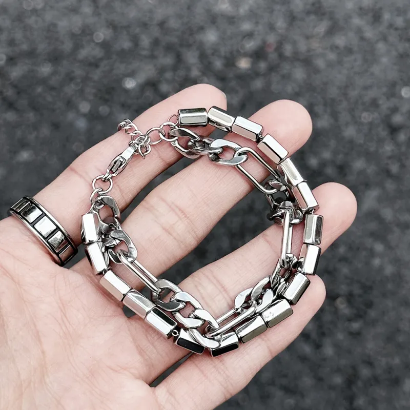 INFANTRY Titanium Steel Bracelets Men's-7