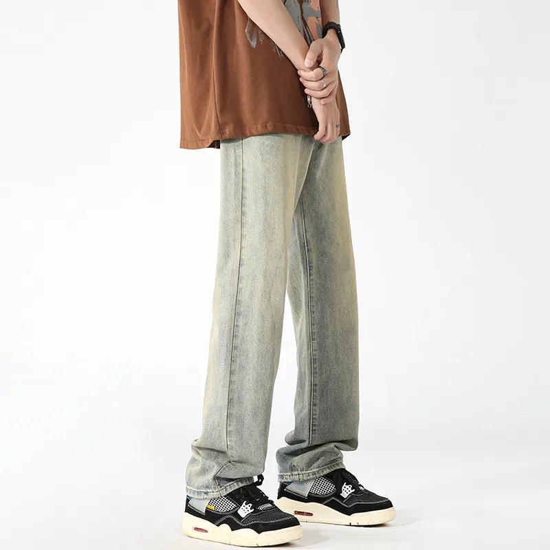 RENBEN Jeans Unisex Yellow Mud-1