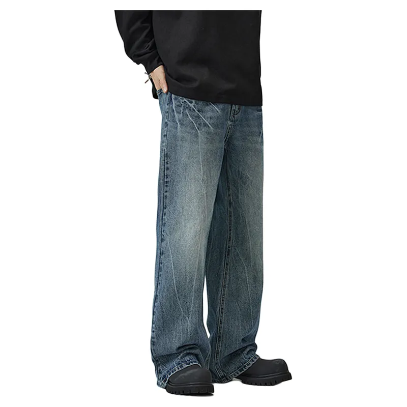 RENBEN Jeans Unisex Vintage Blue-2