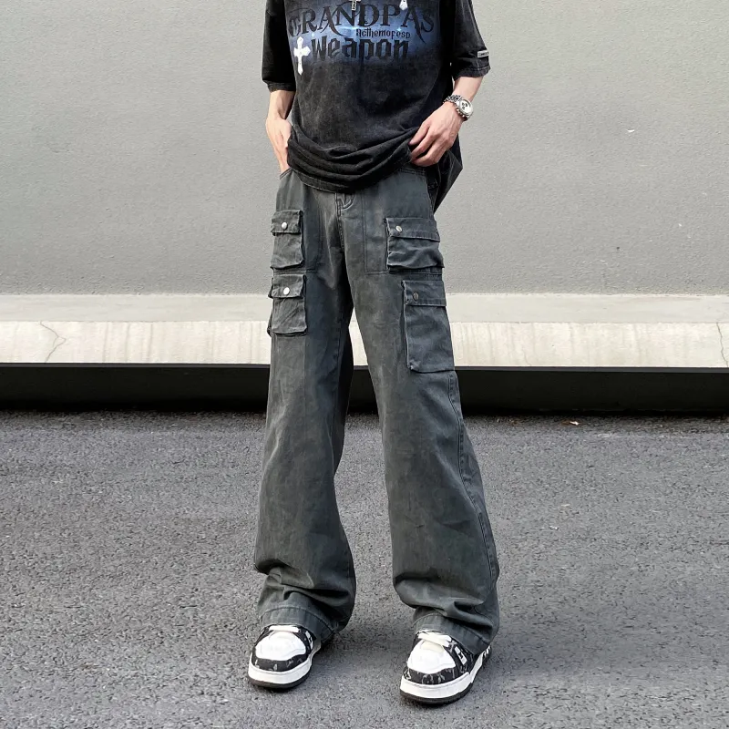 RENBEN Casual Summer Pants Unisex Carbon Gray-1