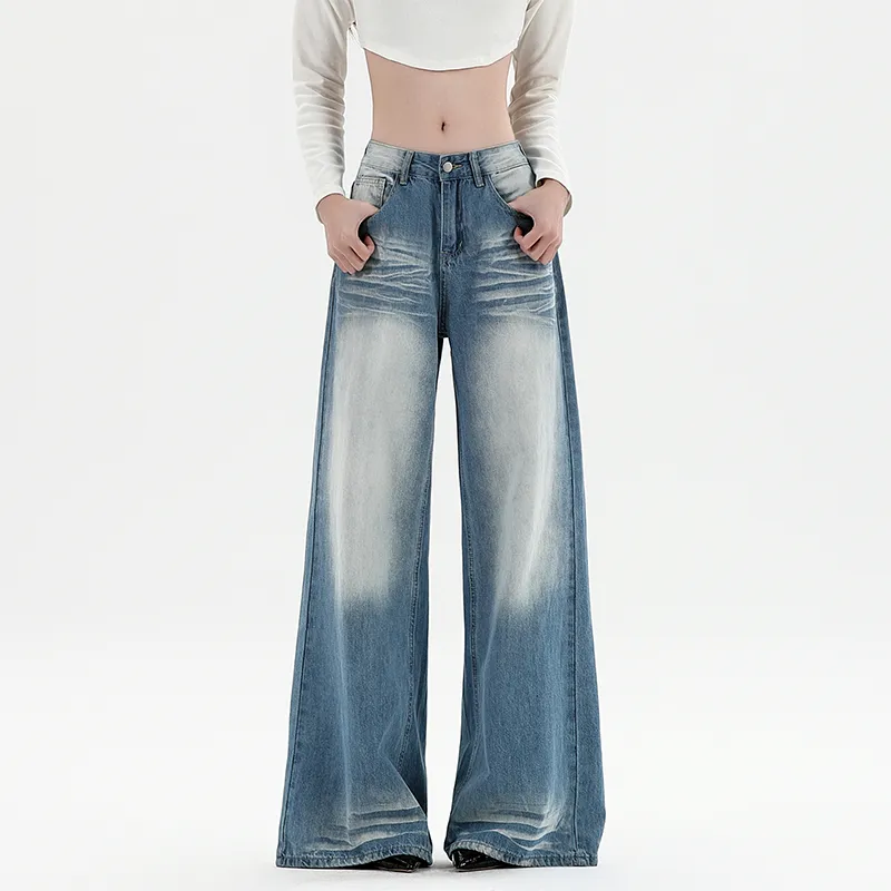 RENBEN Jeans Women's Light Blue-1