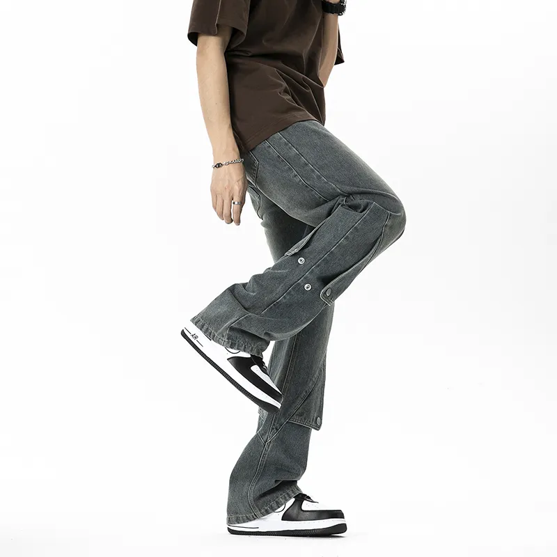 GWAF Summer Essential Jeans Unisex Blue American Vintage Style-12