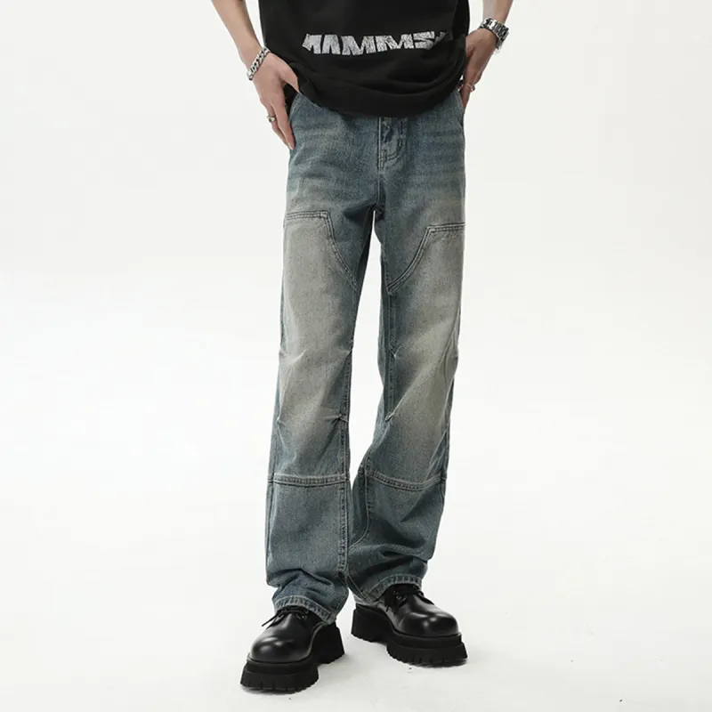 RENBEN Jeans Unisex Vintage Blue-1