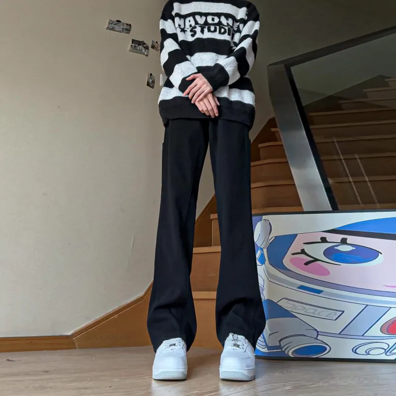 PANDA ADEVIL Jeans Unisex Black-1