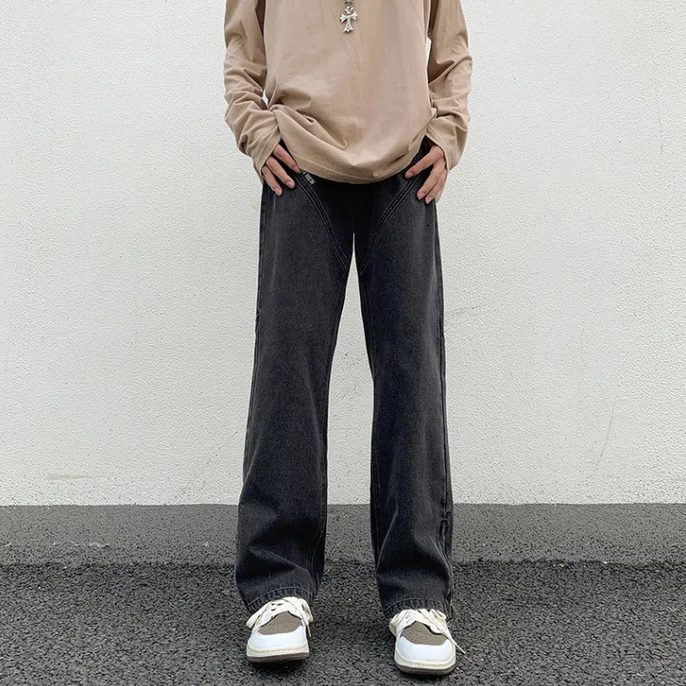 RENBEN Luxury Streetwear Men's Pants Summer Jeans Unisex-6