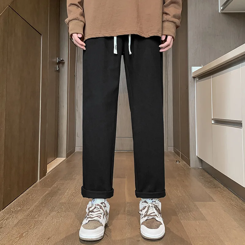 RENBEN Casual Pants Unisex Army Green-14