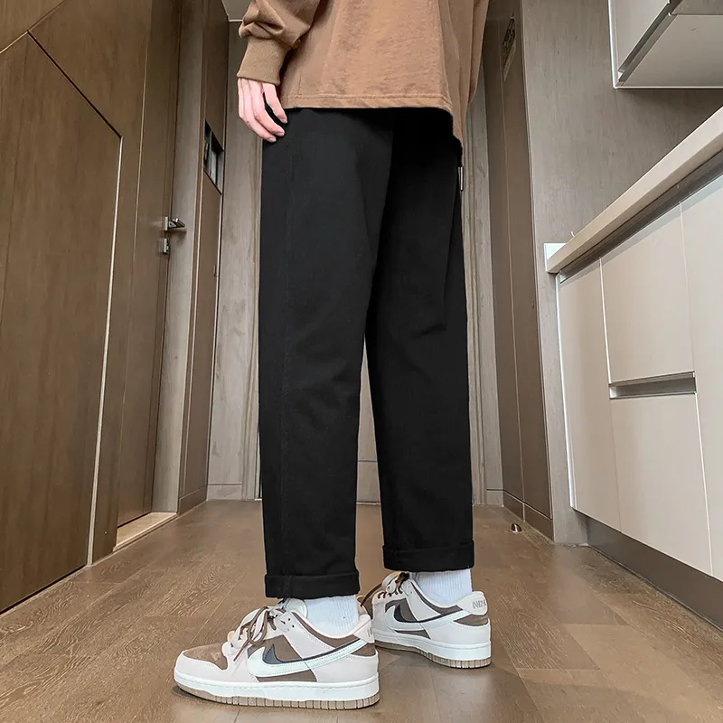 RENBEN Casual Pants Unisex Army Green-12