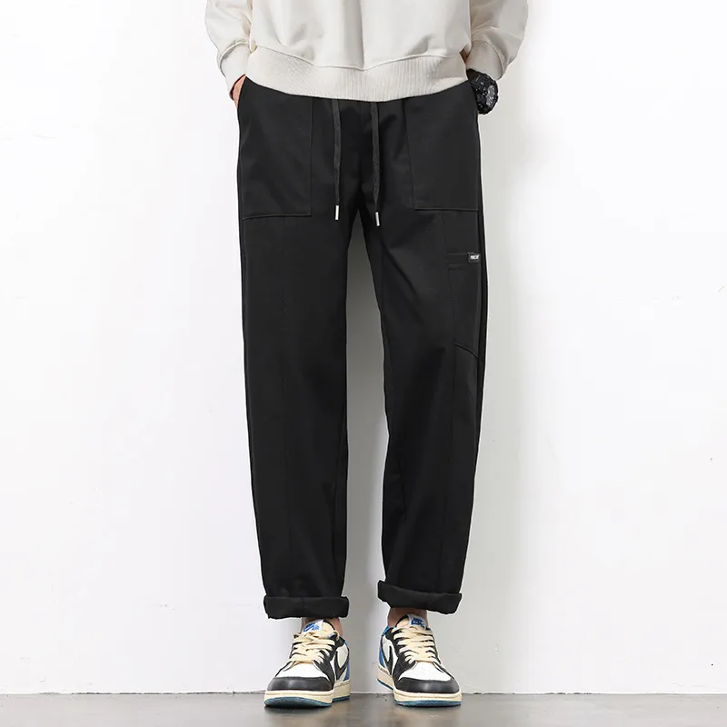 RENBEN Casual Pants Unisex Army Green-13