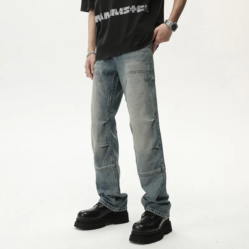 RENBEN Jeans Unisex Vintage Blue-2