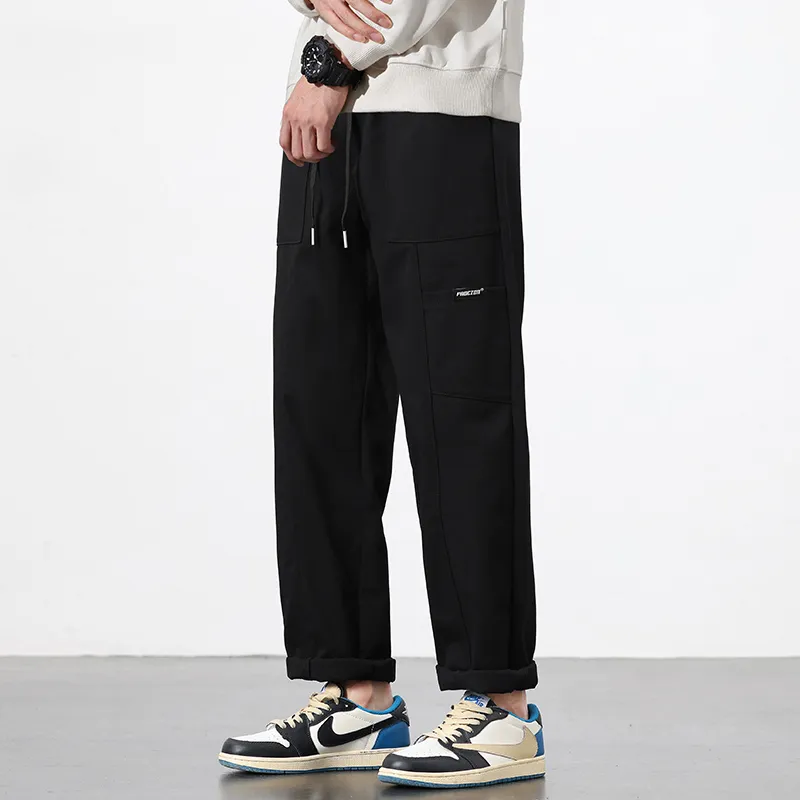 RENBEN Casual Pants Unisex Army Green-20