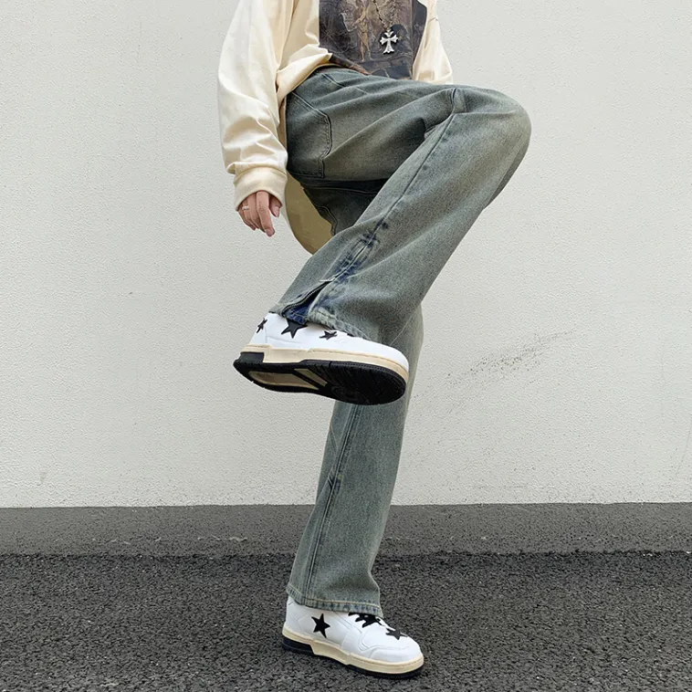 RENBEN Luxury Streetwear Men's Pants Summer Jeans Unisex-2