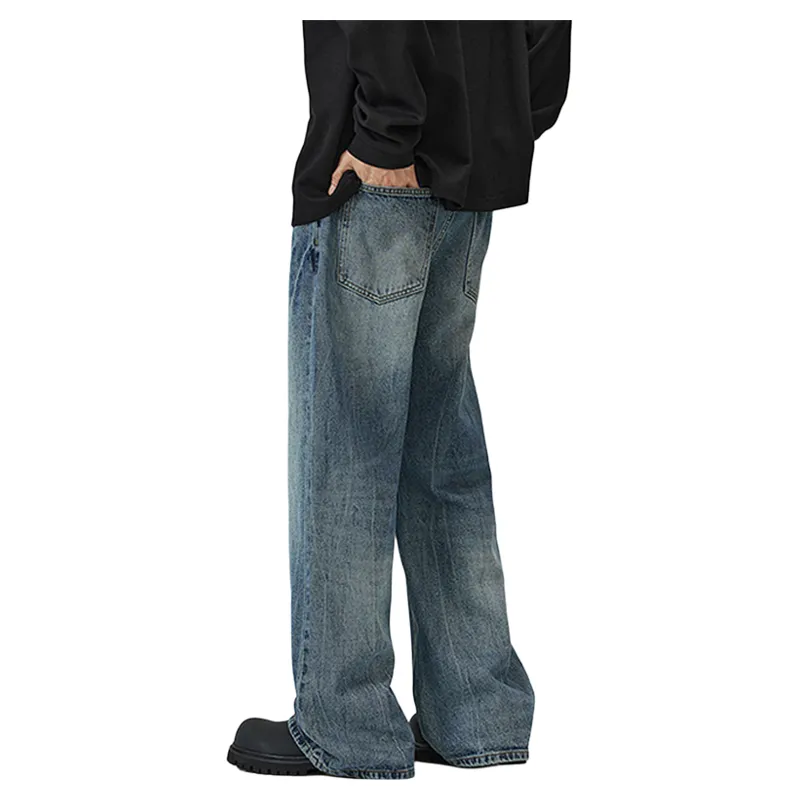 RENBEN Jeans Unisex Vintage Blue-4