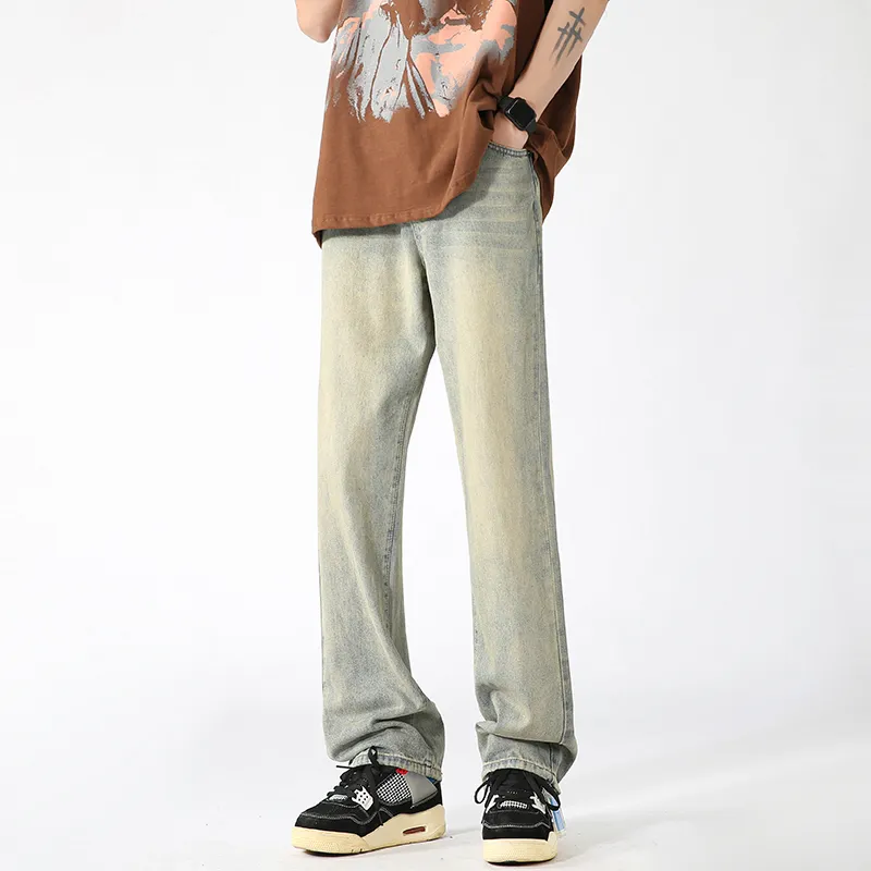 RENBEN Jeans Unisex Yellow Mud-3