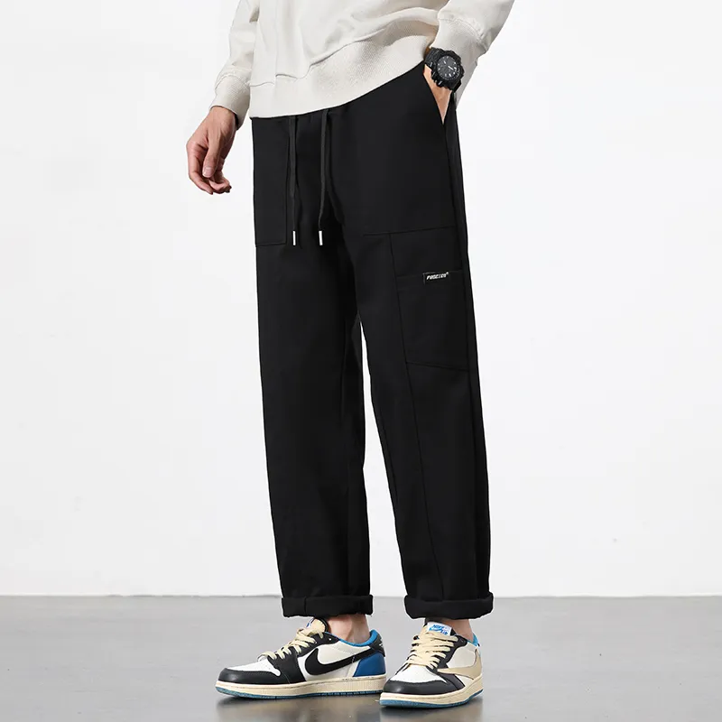 RENBEN Casual Pants Unisex Army Green-22