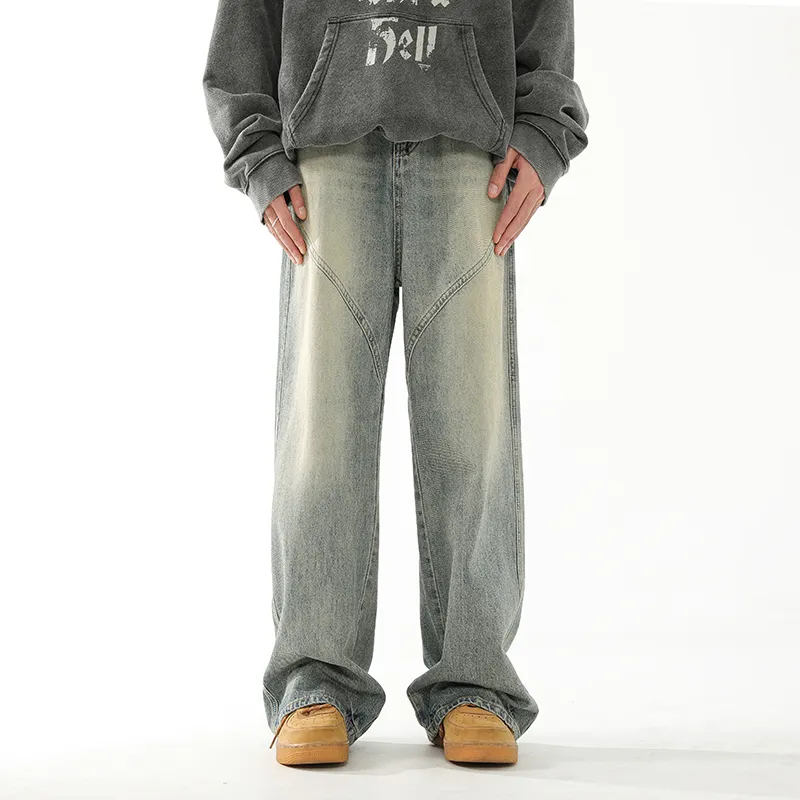 RENBEN Summer Jeans Unisex Yellow Mud-4
