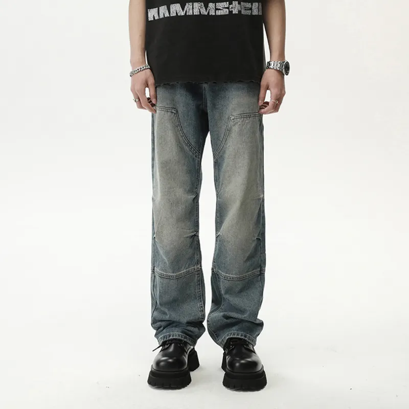 RENBEN Jeans Unisex Vintage Blue-3