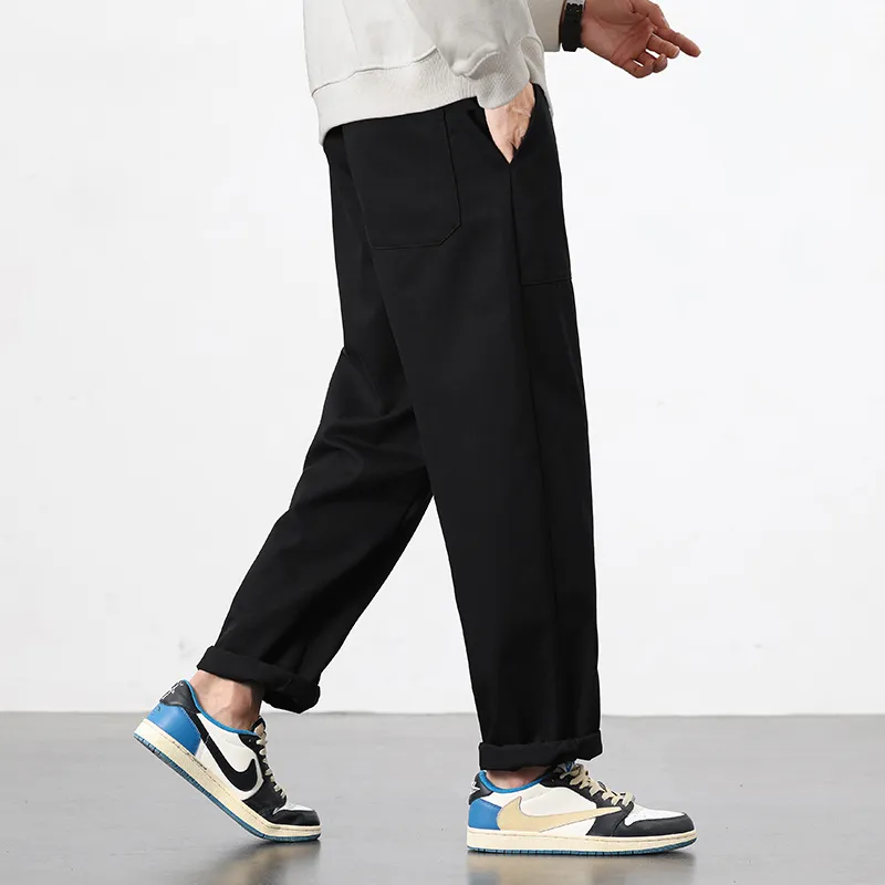 RENBEN Casual Pants Unisex Army Green-16