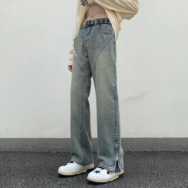 RENBEN Luxury Streetwear Men's Pants Summer Jeans Unisex-3