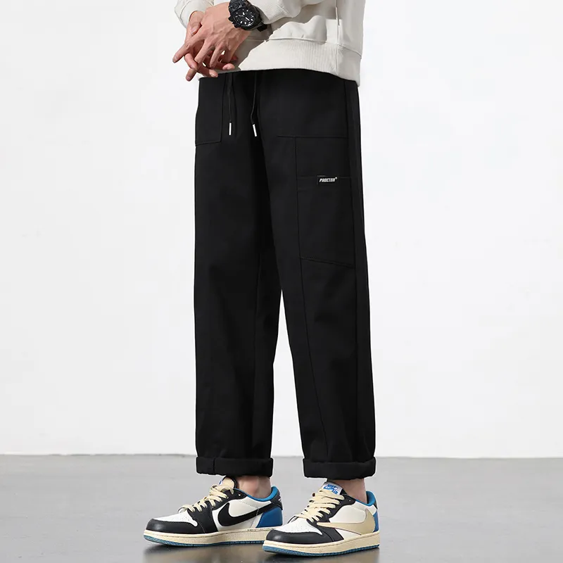 RENBEN Casual Pants Unisex Army Green-15