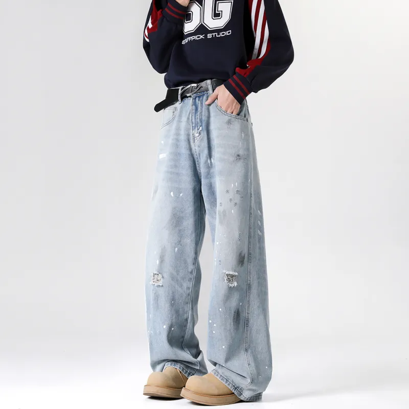 RENBEN Jeans Unisex Light Blue-4