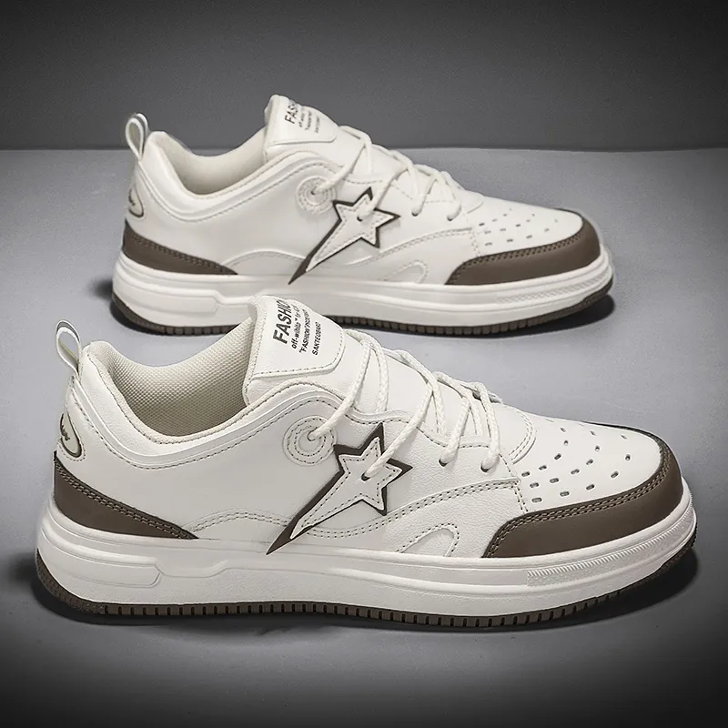 SMDXDMS Abrasion Resistant, Lightweight, And Breathable Low Top Skateboard Shoes Men's-4