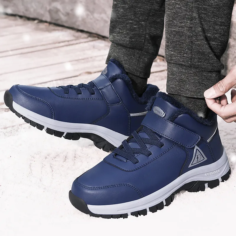 SMDXDMS Anti Slip Cushioning Warm High Top Sprint Running Shoes Unisex-32