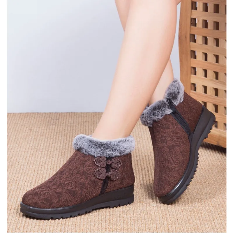 SMDXDMS Ankle Boots Women's White, Khaki, Black-4