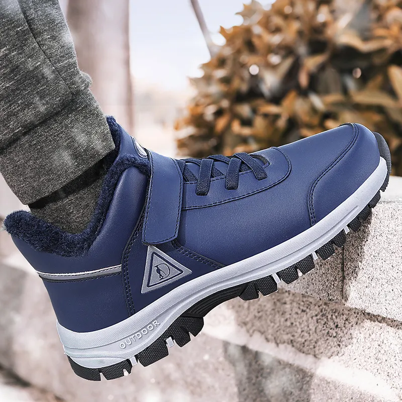 SMDXDMS Anti Slip Cushioning Warm High Top Sprint Running Shoes Unisex-31