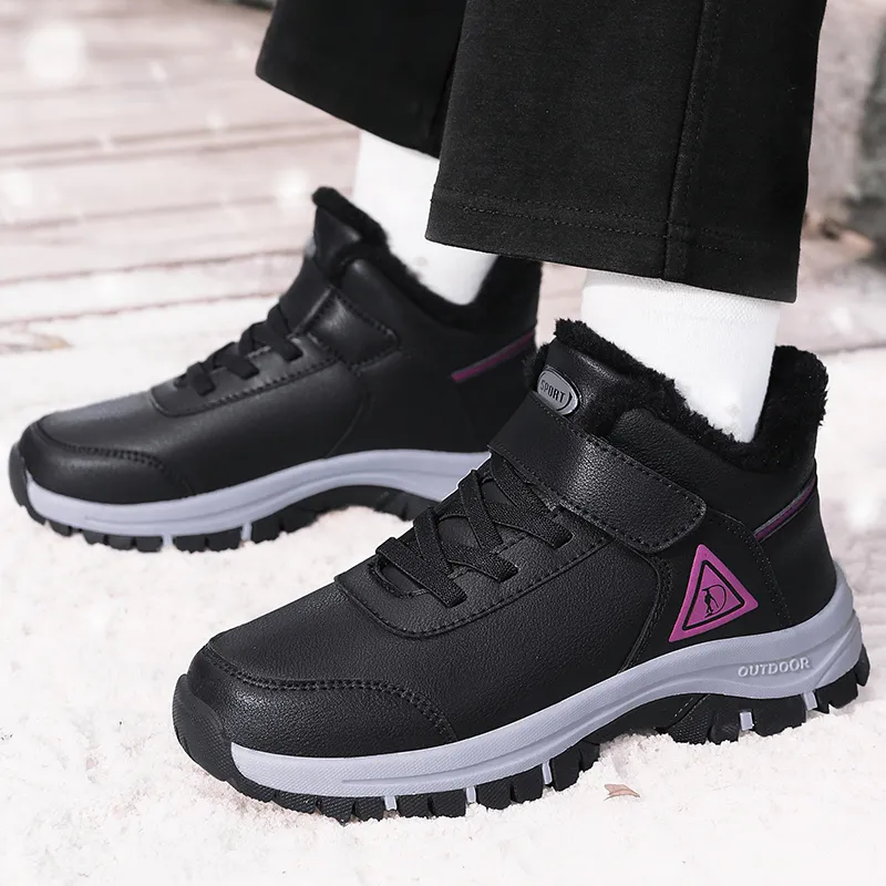 SMDXDMS Anti Slip Cushioning Warm High Top Sprint Running Shoes Unisex-67