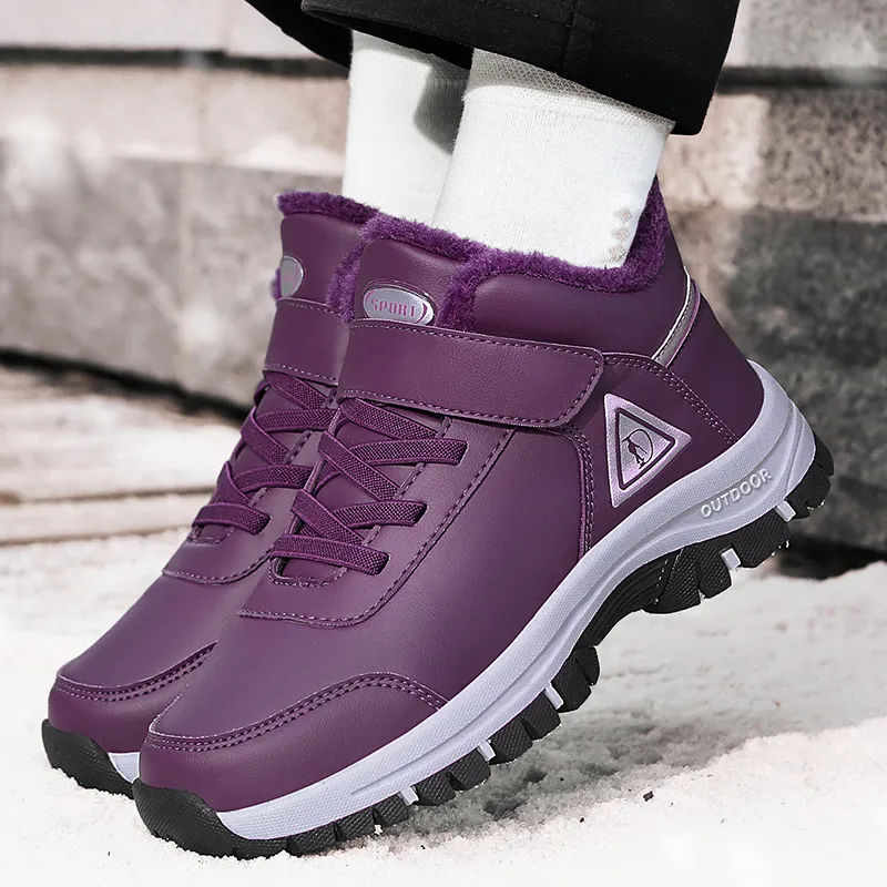 SMDXDMS Anti Slip Cushioning Warm High Top Sprint Running Shoes Unisex-57