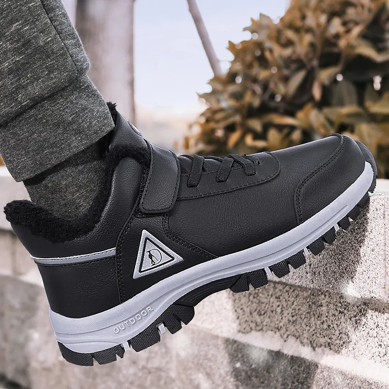 SMDXDMS Anti Slip Cushioning Warm High Top Sprint Running Shoes Unisex-20
