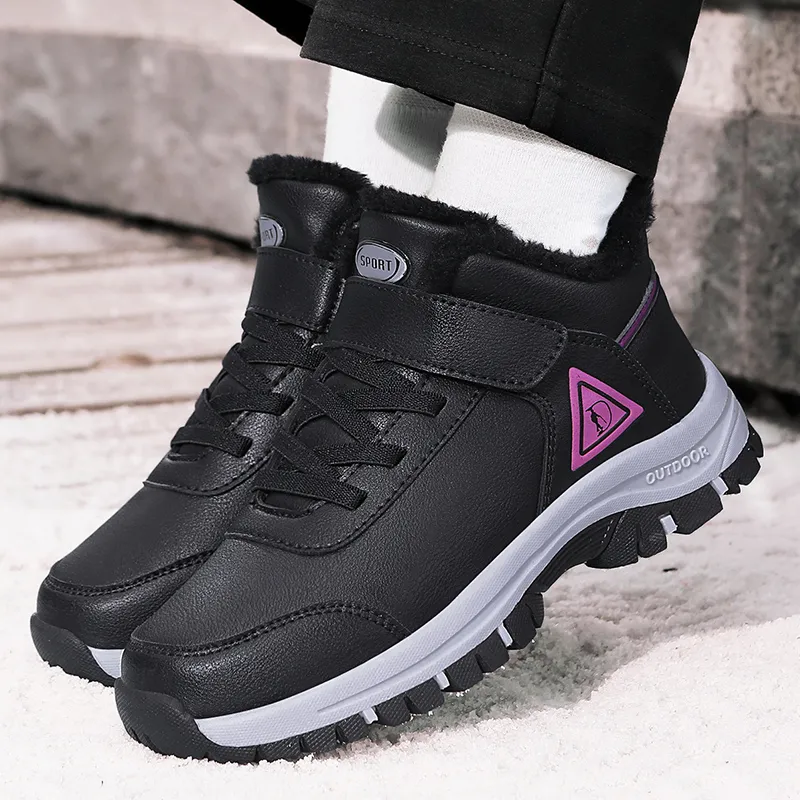 SMDXDMS Anti Slip Cushioning Warm High Top Sprint Running Shoes Unisex-69