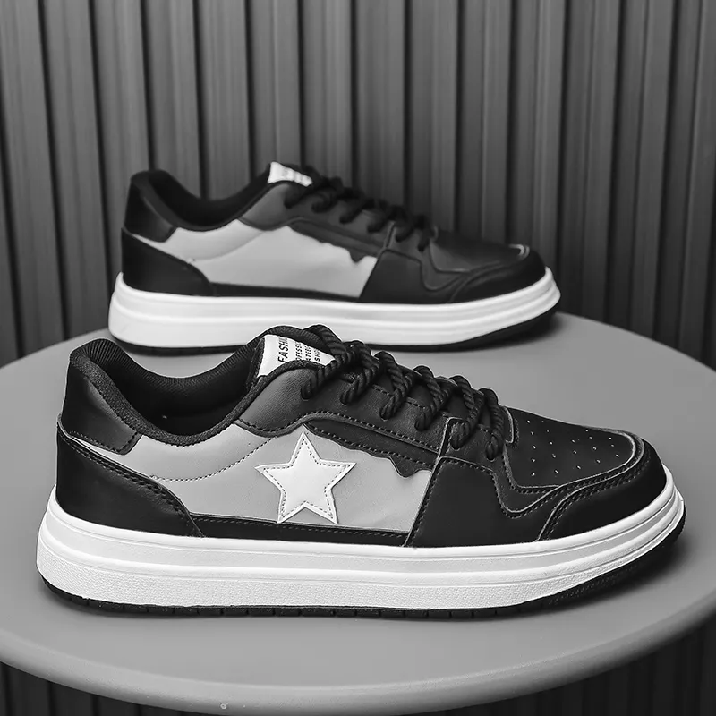 SMDXDMS Lightweight Breathable Slip Resistant Low Top Skateboard Shoes Unisex-7