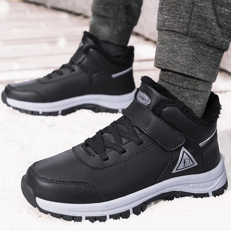 SMDXDMS Anti Slip Cushioning Warm High Top Sprint Running Shoes Unisex-21