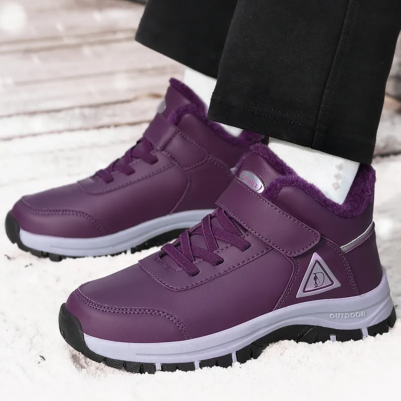 SMDXDMS Anti Slip Cushioning Warm High Top Sprint Running Shoes Unisex-55