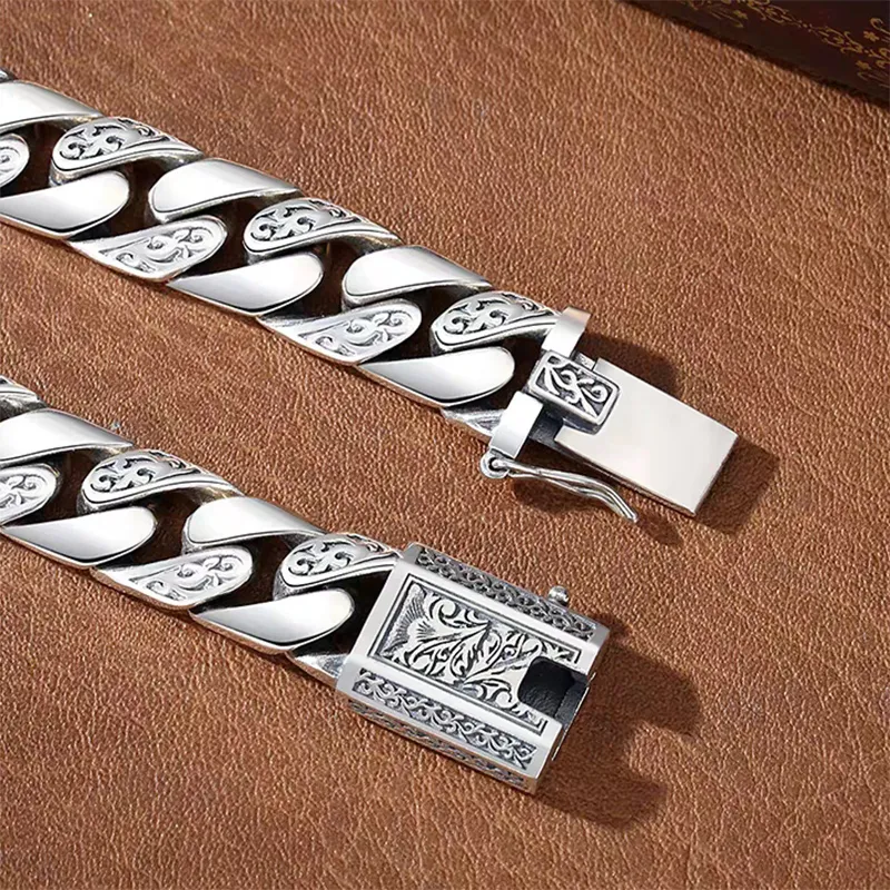Angel Wishes 925 Sterling Silver Bracelets Men's-2