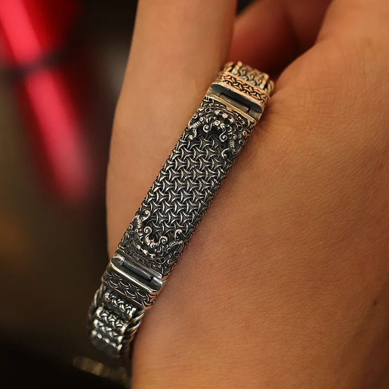 Angel Wishes 925 Sterling Silver Bracelets Men's-3