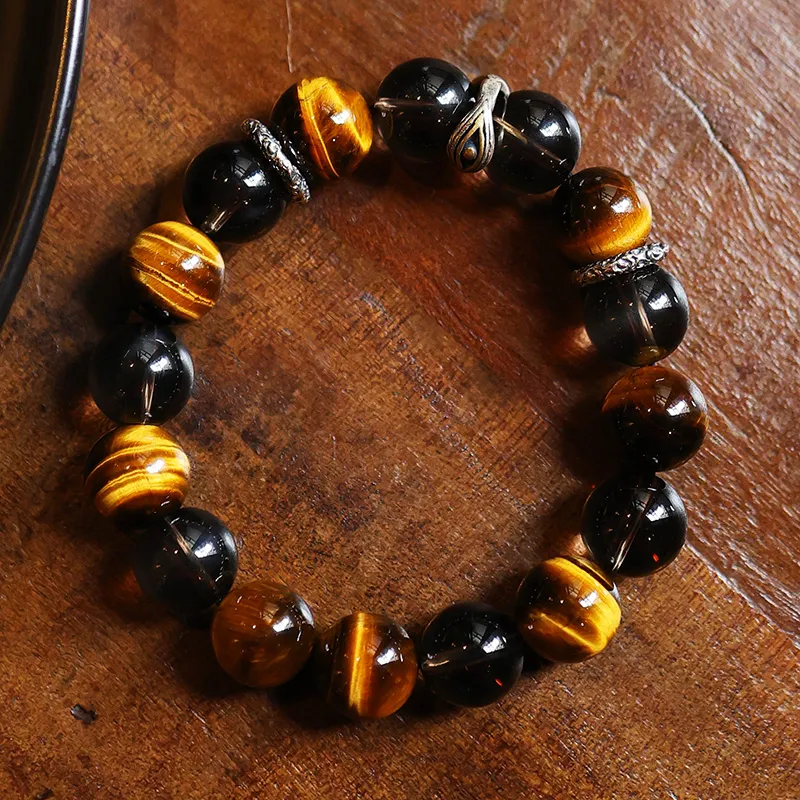 Angel Wishes Tiger's Eye Stone Bracelets Men's-2