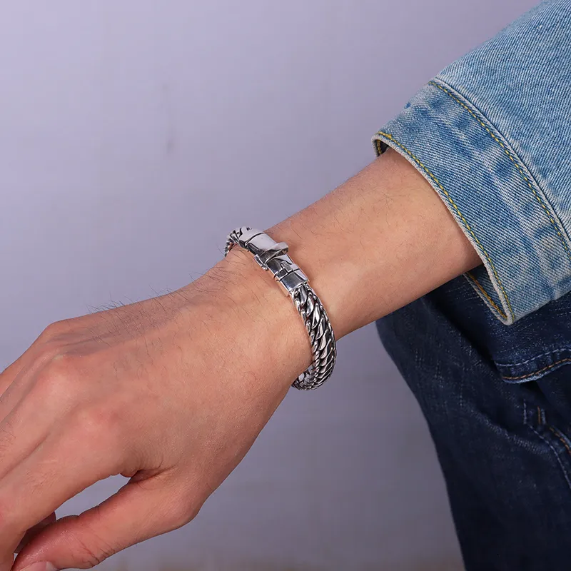 Angel Wishes 925 Sterling Silver Bracelets Men's-1