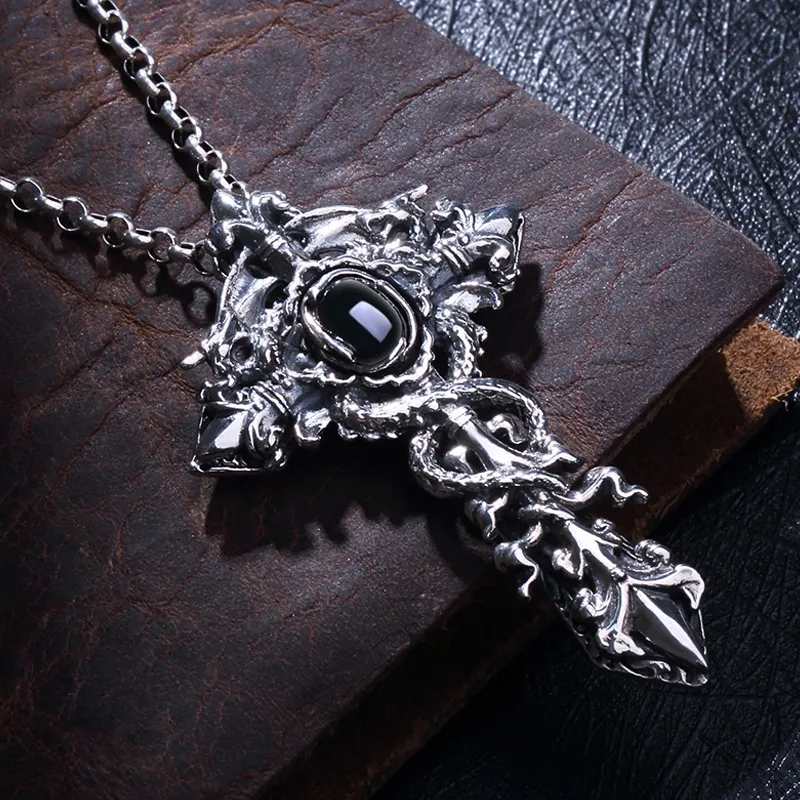 Angel Wishes 925 Sterling Silver Necklaces Men's-3