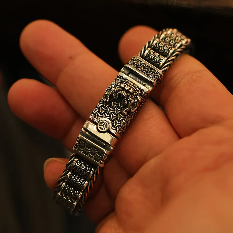 Angel Wishes 925 Sterling Silver Bracelets Men's-4